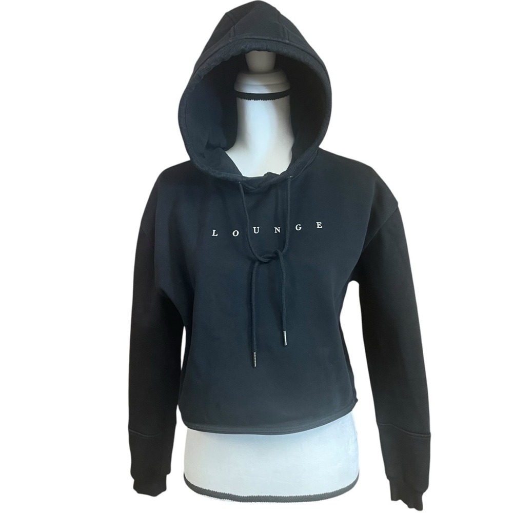 Lounge short black pullover hoodie large